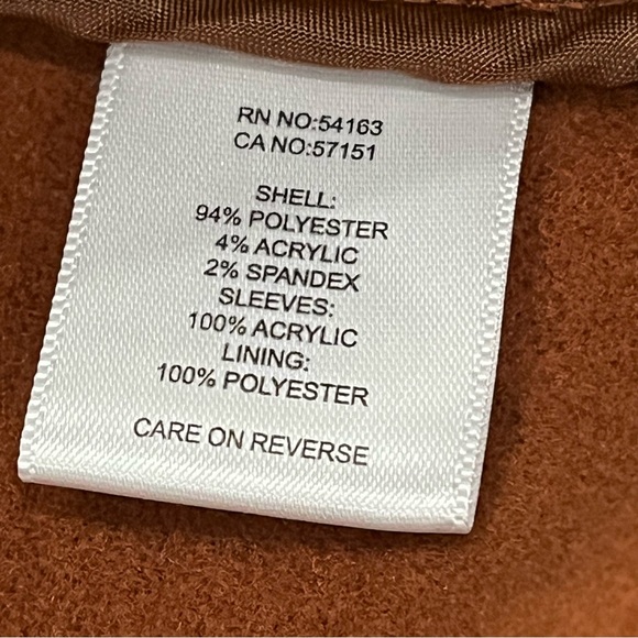 Kenneth Cole New York Rust Sweater Car Coat Sz XL Slit Pockets Snap Closure - Picture 13 of 15